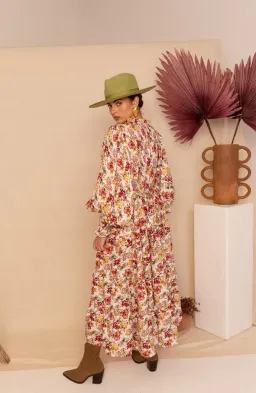 Aje Aurelia Floral Linen Gown Print Size 12 for rent on The Volte - image 6