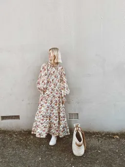 Aje Aurelia Floral Linen Gown Print Size 12 for rent on The Volte - image 5