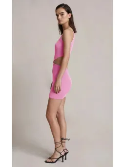 Bec & Bridge Mason Knit Mini Dress Pink Size AU 6 for rent on The Volte - image 2