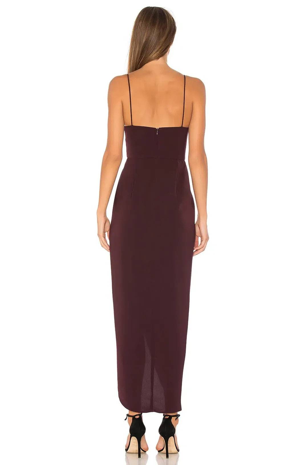 Shona Joy Core Cocktail Dress Aubergine Size 10 for rent on The Volte - main image