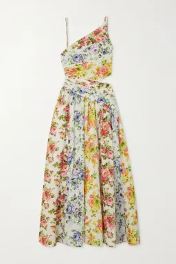 Zimmermann Net Sustain Asymmetric Open Back Floral Print Size 1 / Au 10 for rent on The Volte - image 3