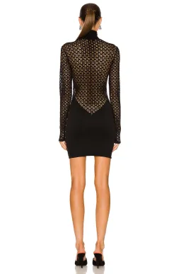 Dion Lee Seamless Tube Mini Dress Black Size 8  for rent on The Volte - image 3