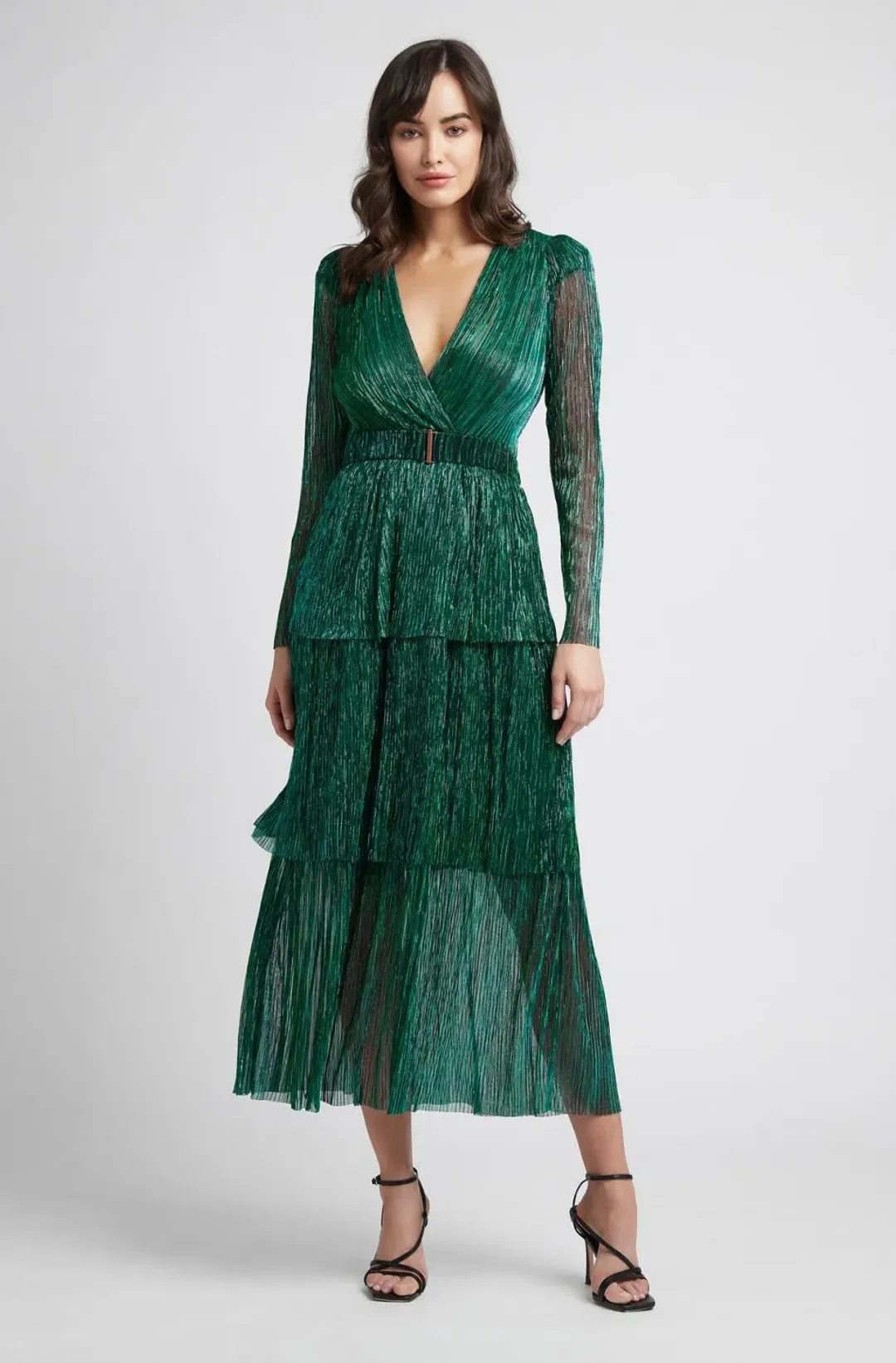 Sheike All That Sparkles Dress Green Size 8 for rent on The Volte - main image