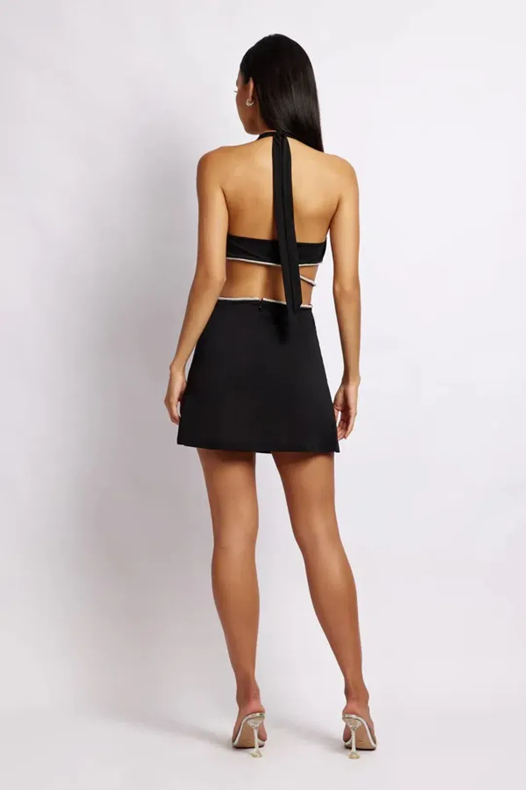 Meshki Nicha Mini Dress Black Size M/ Au 10 for rent on The Volte - main image