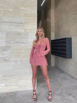 House of CB Baby Mini Dress Pink Size M / Au 10 for rent on The Volte - image 6