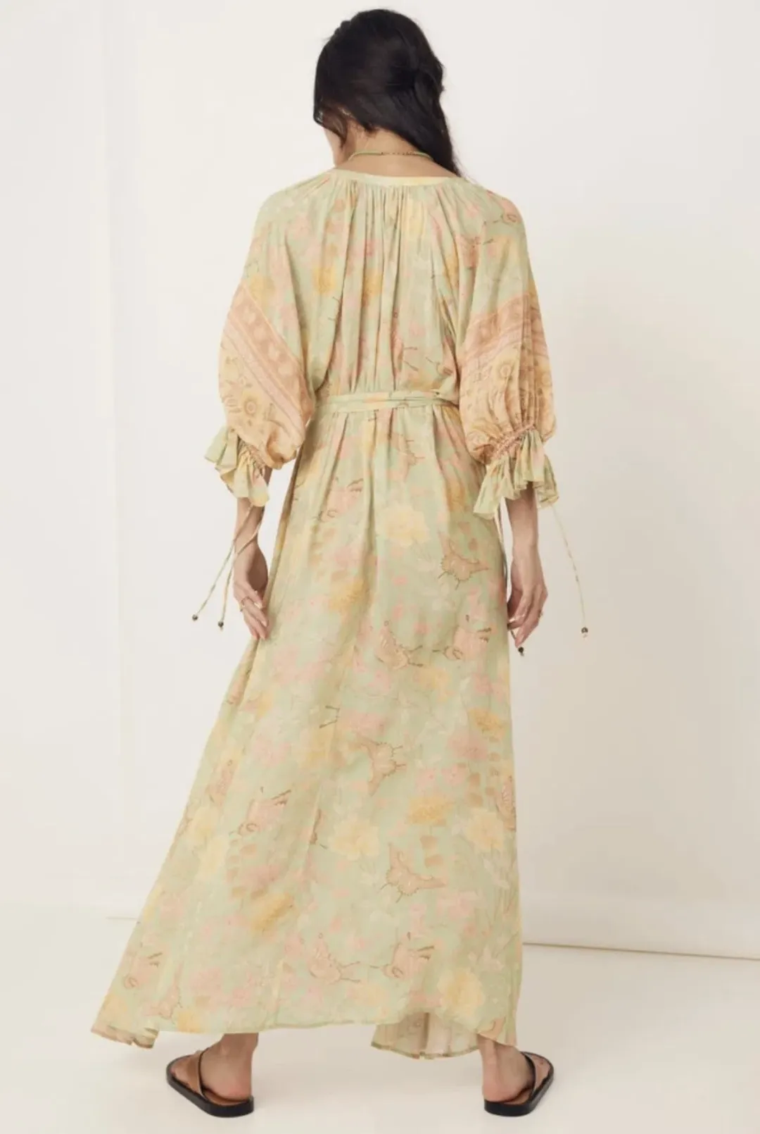 Spell & The Gypsy Butterfly Gown Print Size 8 for rent on The Volte - main image