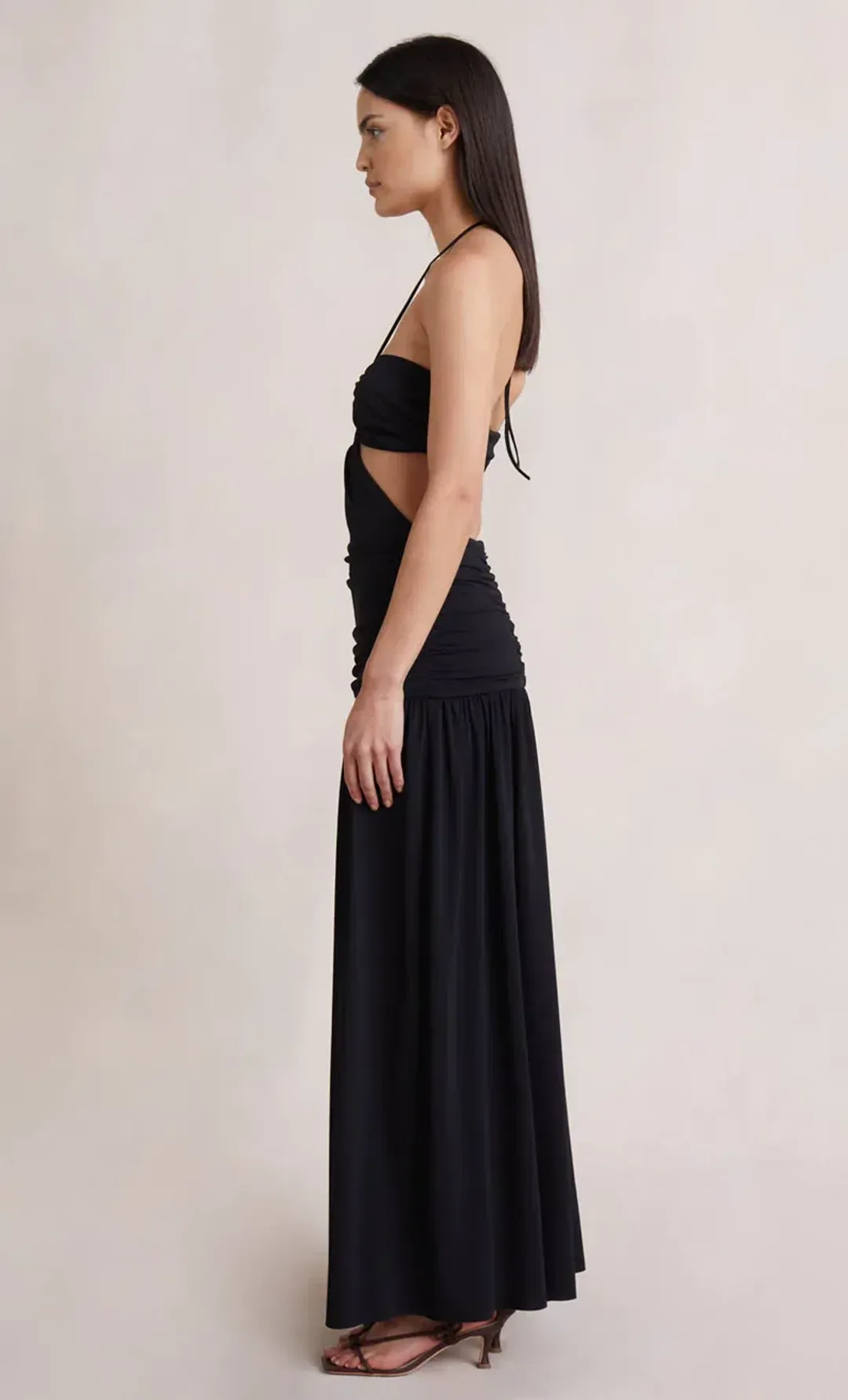 Bec & Bridge Adaline Cut Out Maxi Dress Black Size 8 for rent on The Volte - main image