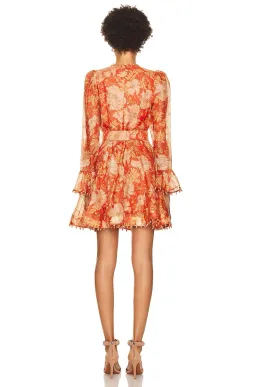 Zimmermann Kaleidoscope Mini Dress Amber Orange Size 1 / Au 10  for rent on The Volte - image 4