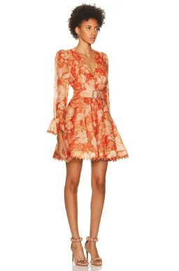 Zimmermann Kaleidoscope Mini Dress Amber Orange Size 1 / Au 10  for rent on The Volte - image 3