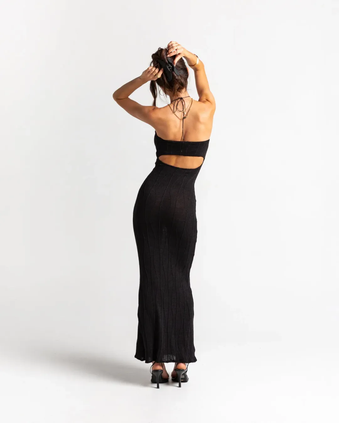 Arcina Ori Cindy Dress Black Size M for rent on The Volte - main image
