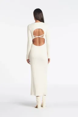 Sir The Label Enes Open Back Dress Cream Size 0 / Au 6 for rent on The Volte - image 2