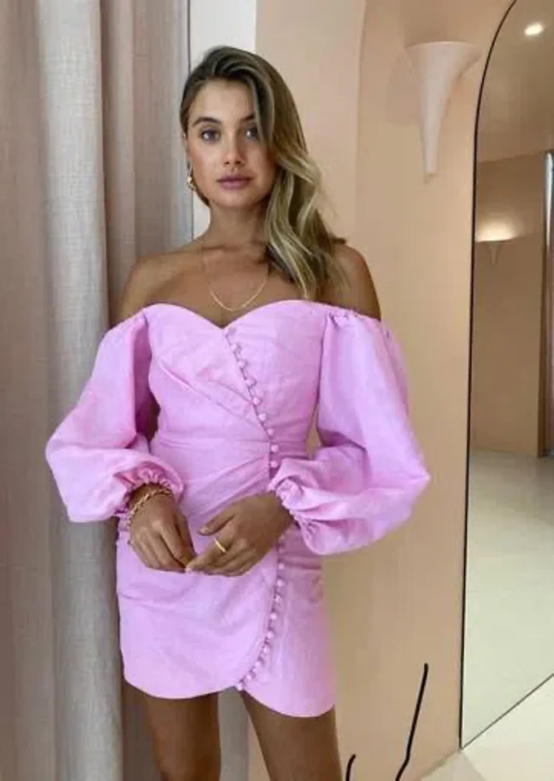 Significant Other Camilla Dress Pink Size 6 for rent on The Volte - main image