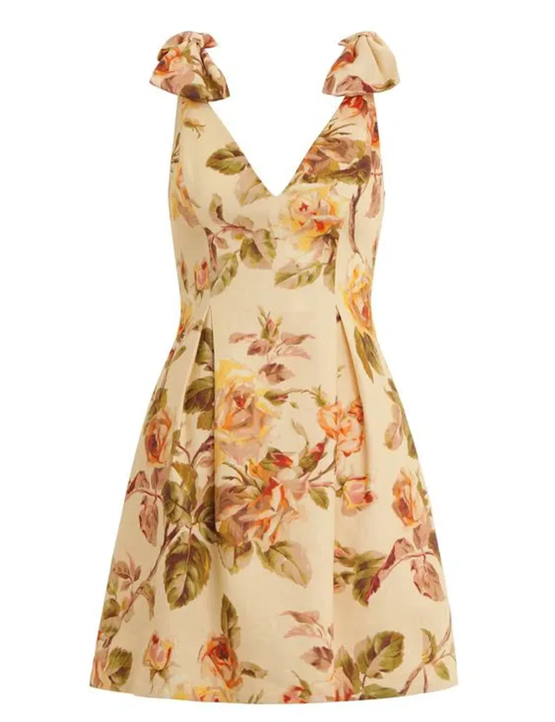Zimmermann Resistance Tie Mini Dress Autumn Rose Size 0 / AU 8 for rent on The Volte - main image