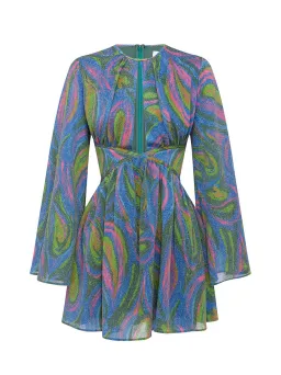 Alice McCall Swan Lake Mini Dress Paisley Glitter Clover Size 6 for rent on The Volte - image 6