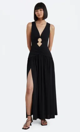 Bec & Bridge Lindsey V Maxi Dress Black Size 8 for rent on The Volte - image 3