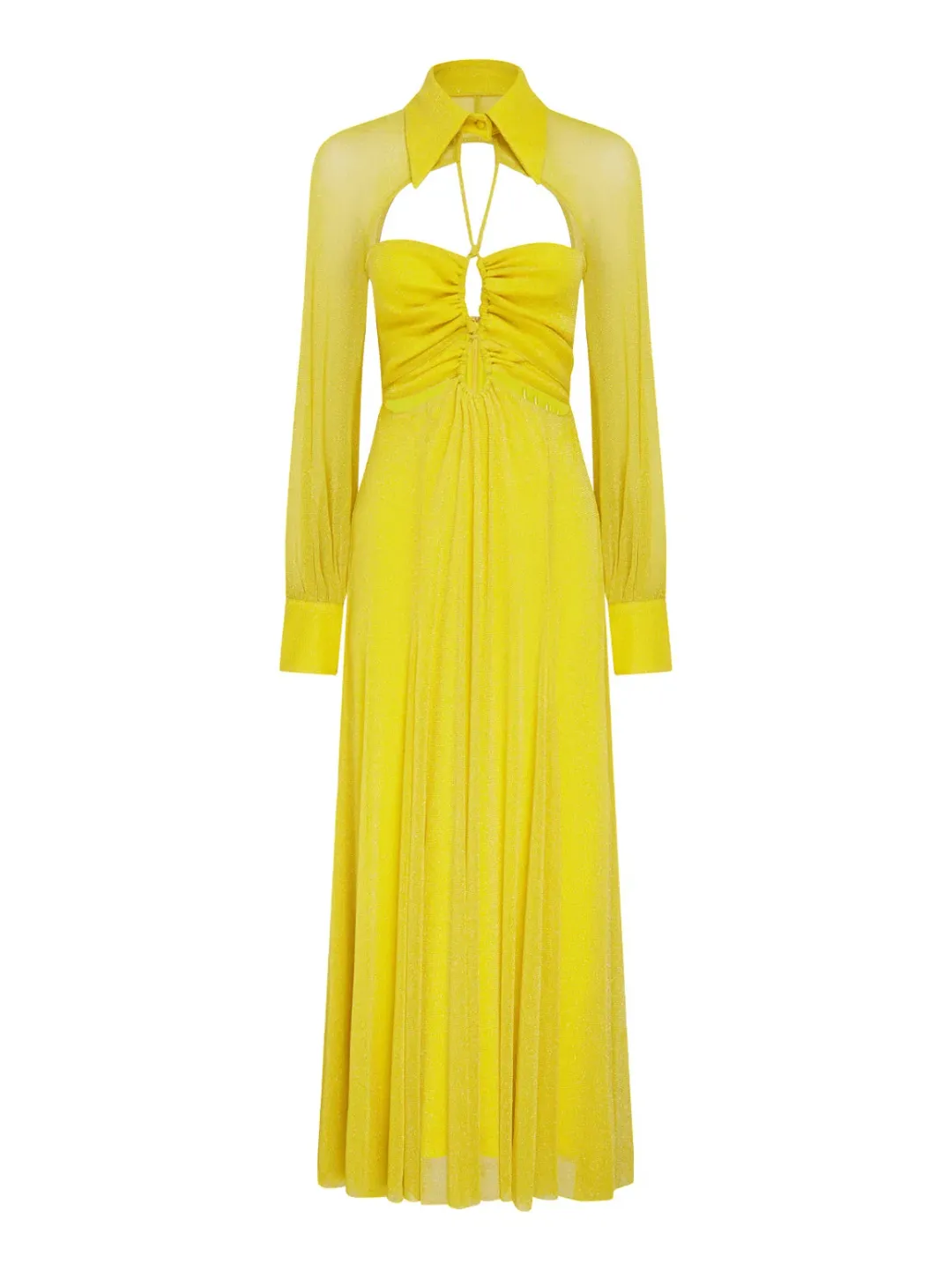 Alice McCall Sunset Kiss Midi Dress in Mango Size 10 for rent on The Volte - main image