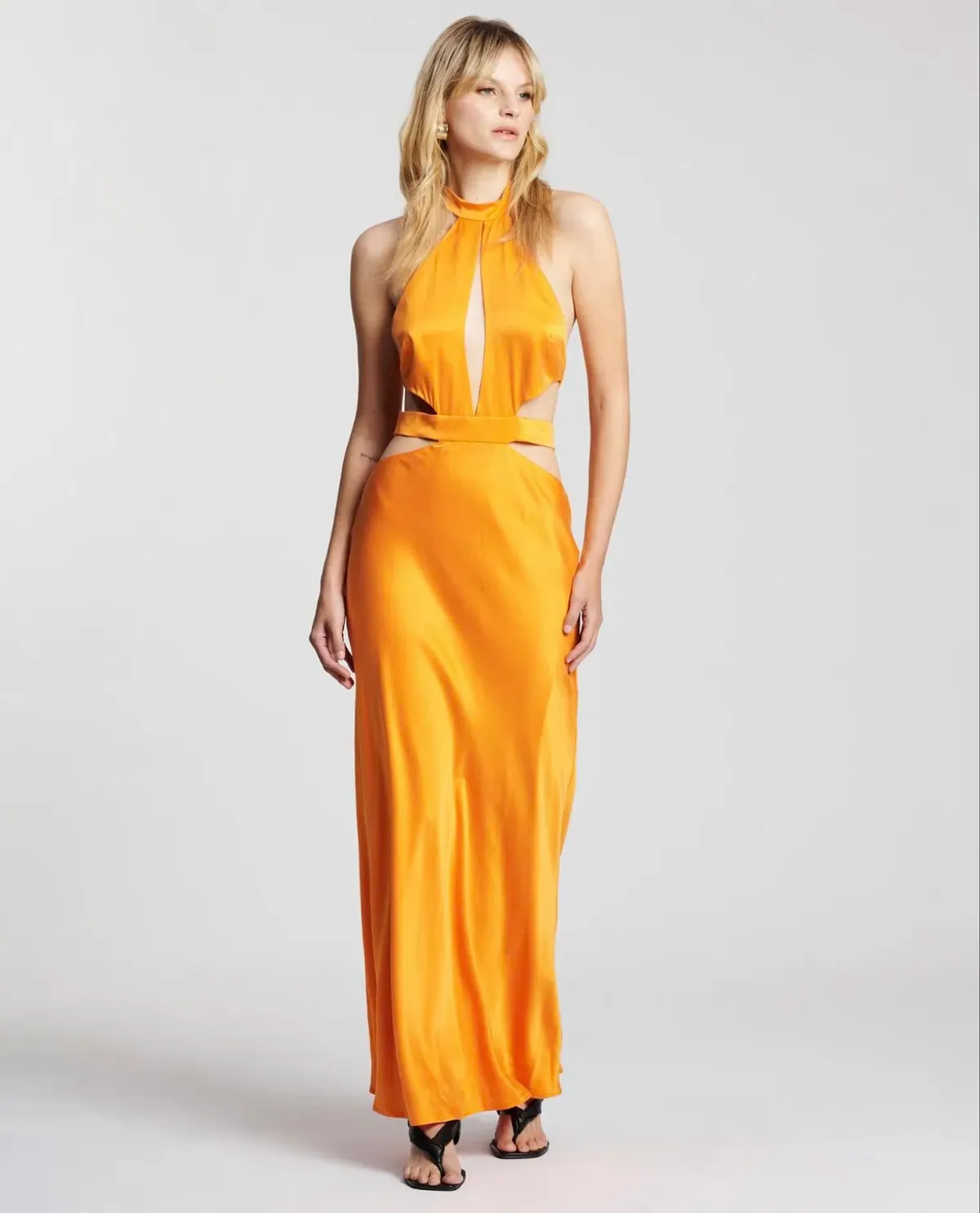 Auteur Emilie Solid Dress Orange Size M/ AU 10 for rent on The Volte - main image
