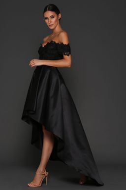 Elle Zeitoune Rosie Strapless Black Lace Dress Size 10 for rent on The Volte - image 3