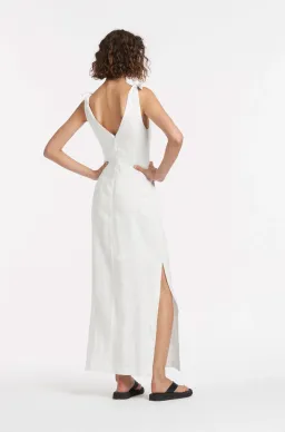Sir The Label Alexandre Tie Midi Dress Ivory Size 0 / Au 6 for rent on The Volte - image 3