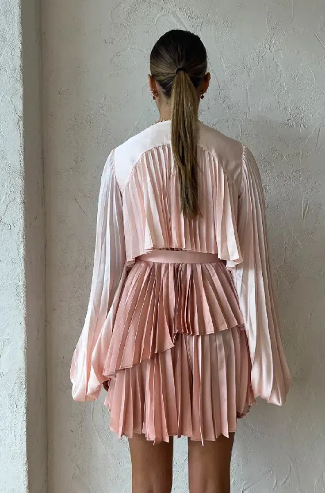 Acler Barnard Dress Gradient Pink Size 8 for rent on The Volte - main image