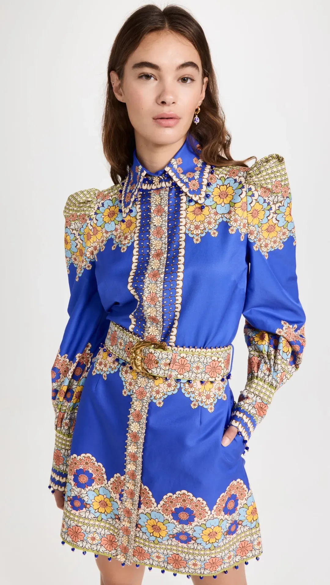 Zimmermann Cosmic Zodiac Body Shirt and Sagittarius Mini Skirt Set Sagittarius Zodiac Print Size 1 / Au 10 for rent on The Volte - main image