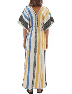 Bassike Textured Cotton Cut Out Dress Multi Size 3 for rent on The Volte - image 3