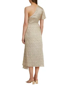 Acler Fisher One Shoulder Dress Gold Size 6 for rent on The Volte - image 2