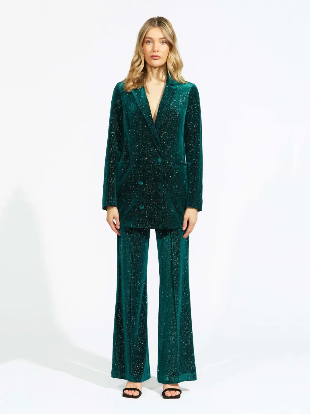 Alice McCall Midnight Magic Two-Piece Suit Forest Green Size 6 for rent on The Volte - main image