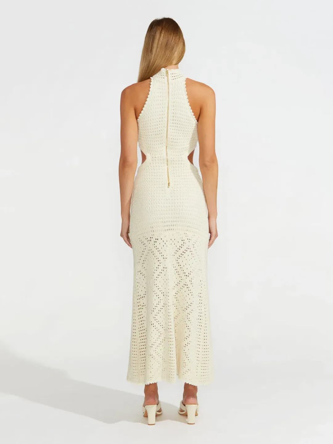 Alice McCall Salty Kisses Midi Dress Porcelain White Size 12 / L for rent on The Volte - main image