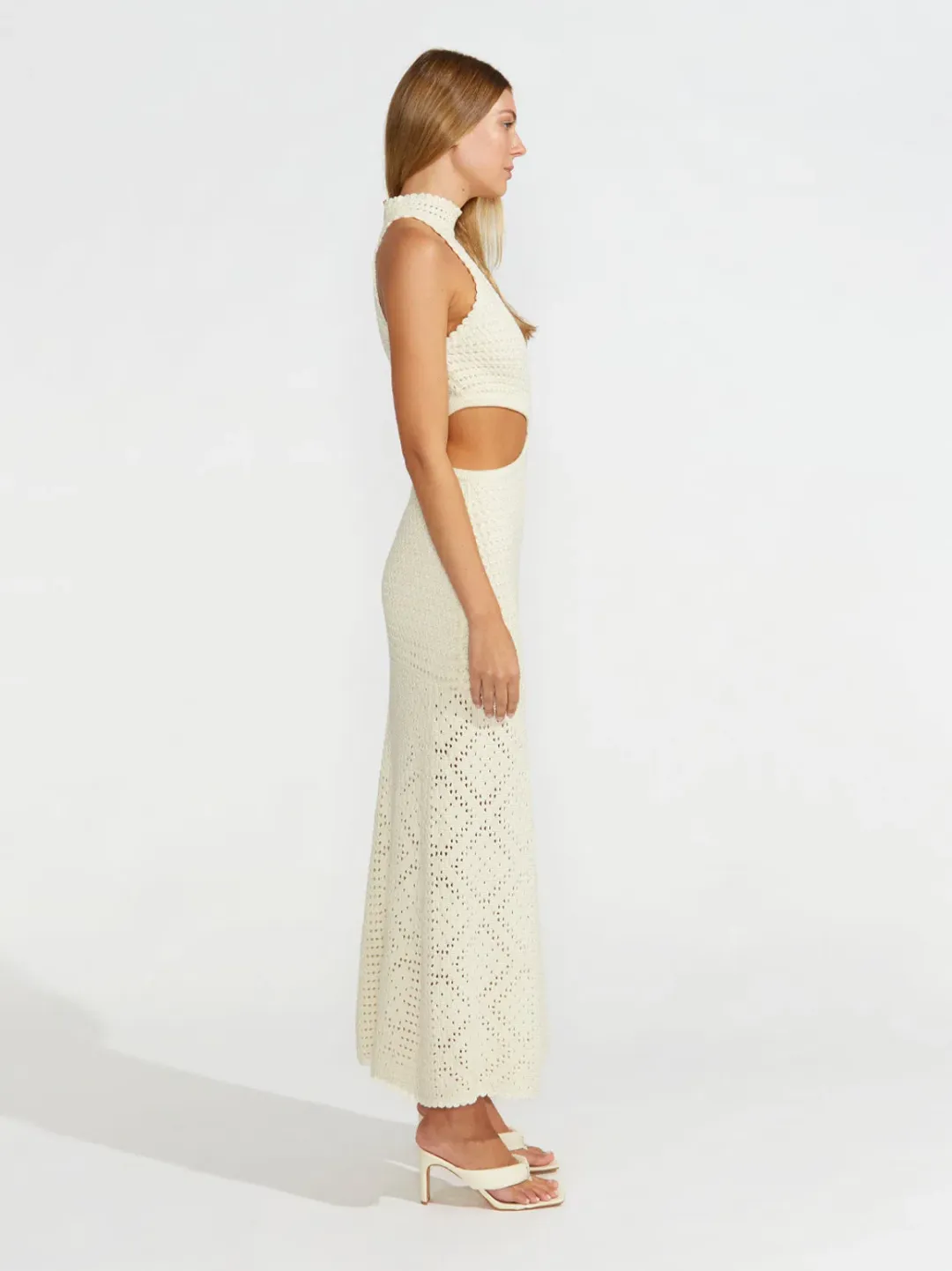 Alice McCall Salty Kisses Midi Dress Porcelain White Size 12 / L for rent on The Volte - main image