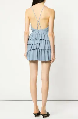 Alice McCall Finesse Mini Dress Pebble Blue Size 10 for rent on The Volte - image 4