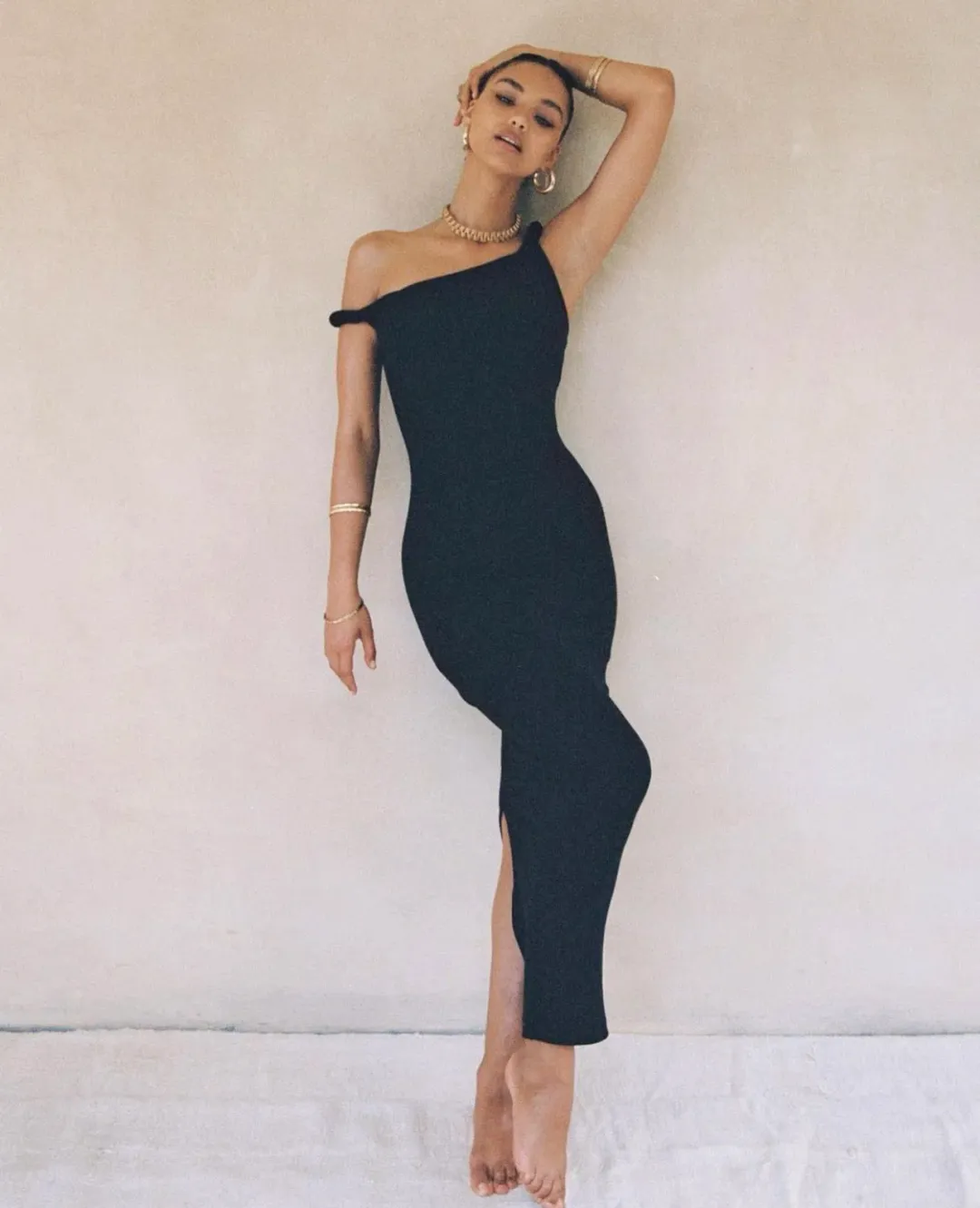 Johansen The Long Poppy Dress Black Size 8 / S for rent on The Volte - main image