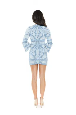 Alice McCall La Javanaise Mini Dress Blue Print Size 6 for rent on The Volte - image 3