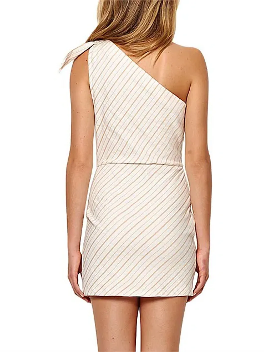 Bec & Bridge Rochelle Asymm Mini Dress Stripe Size 8  for rent on The Volte - main image