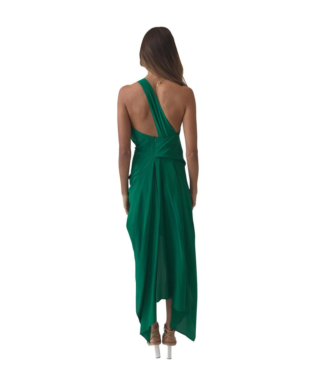 One Fell Swoop Philly Dress Fern Green Size 8 for rent on The Volte - main image