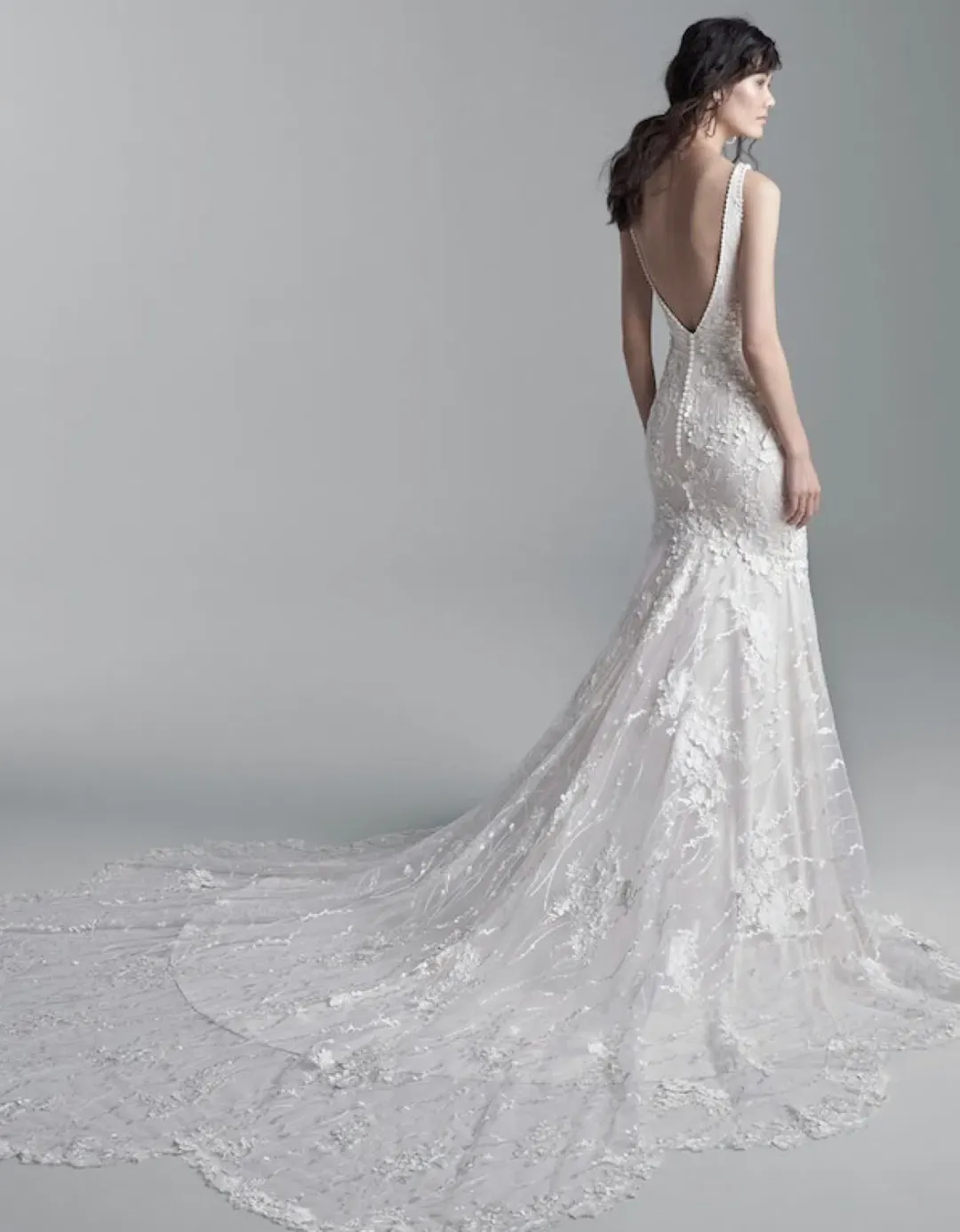 Sottero And Midgley Wedding Dress White Size 10  for rent on The Volte - main image