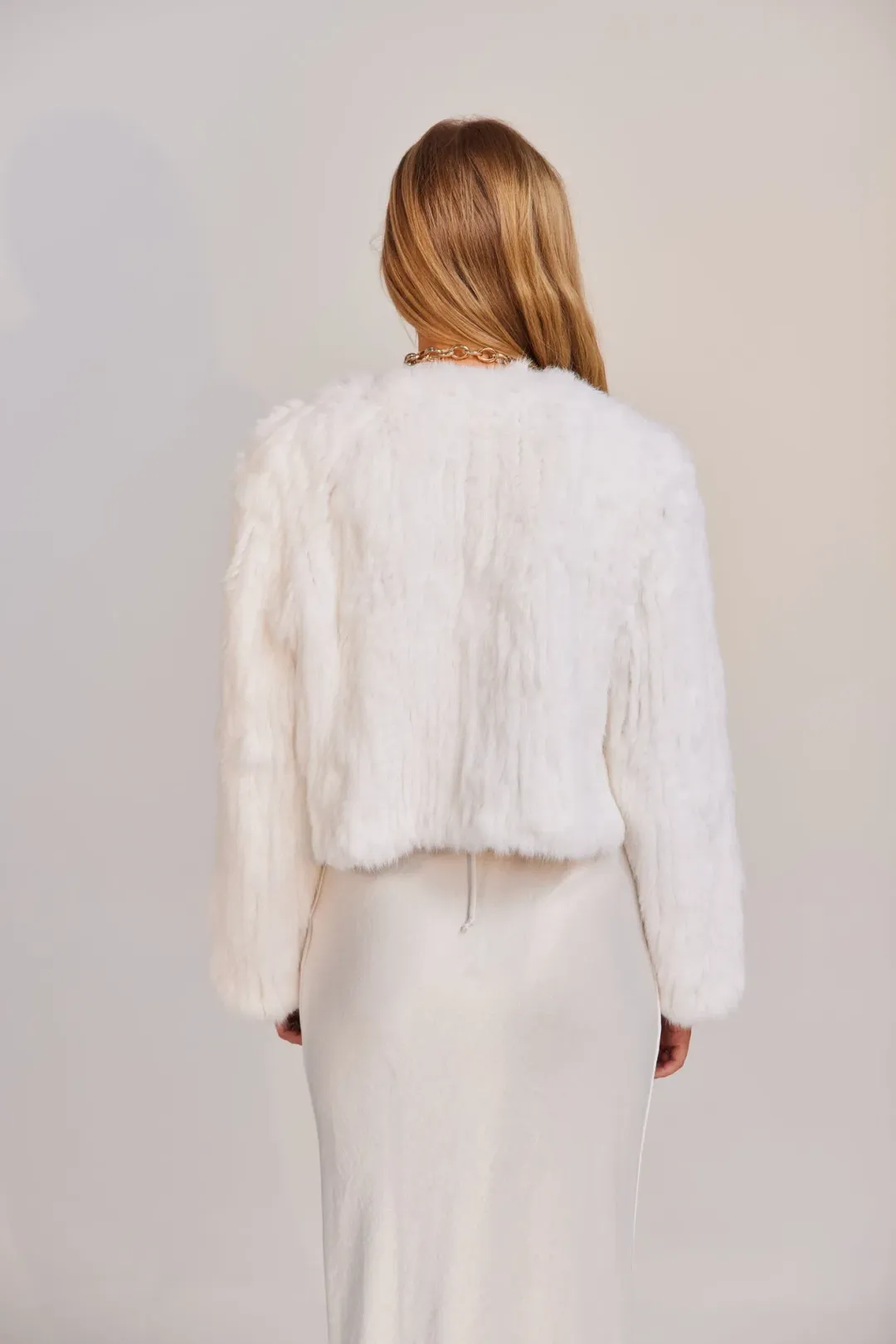 Bubish Lola Crop Jacket White Size 10 for rent on The Volte - main image