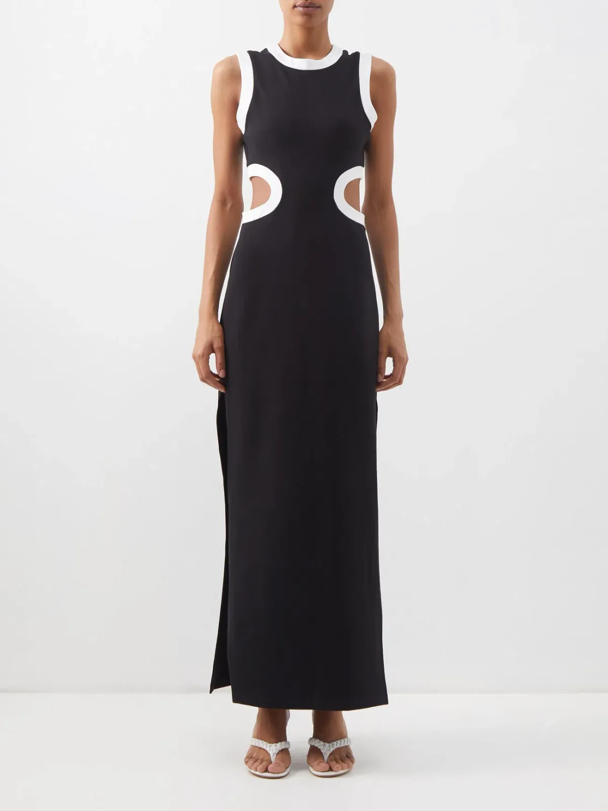 Staud Dolce Jersey Maxi Dress Black Size L for rent on The Volte - main image