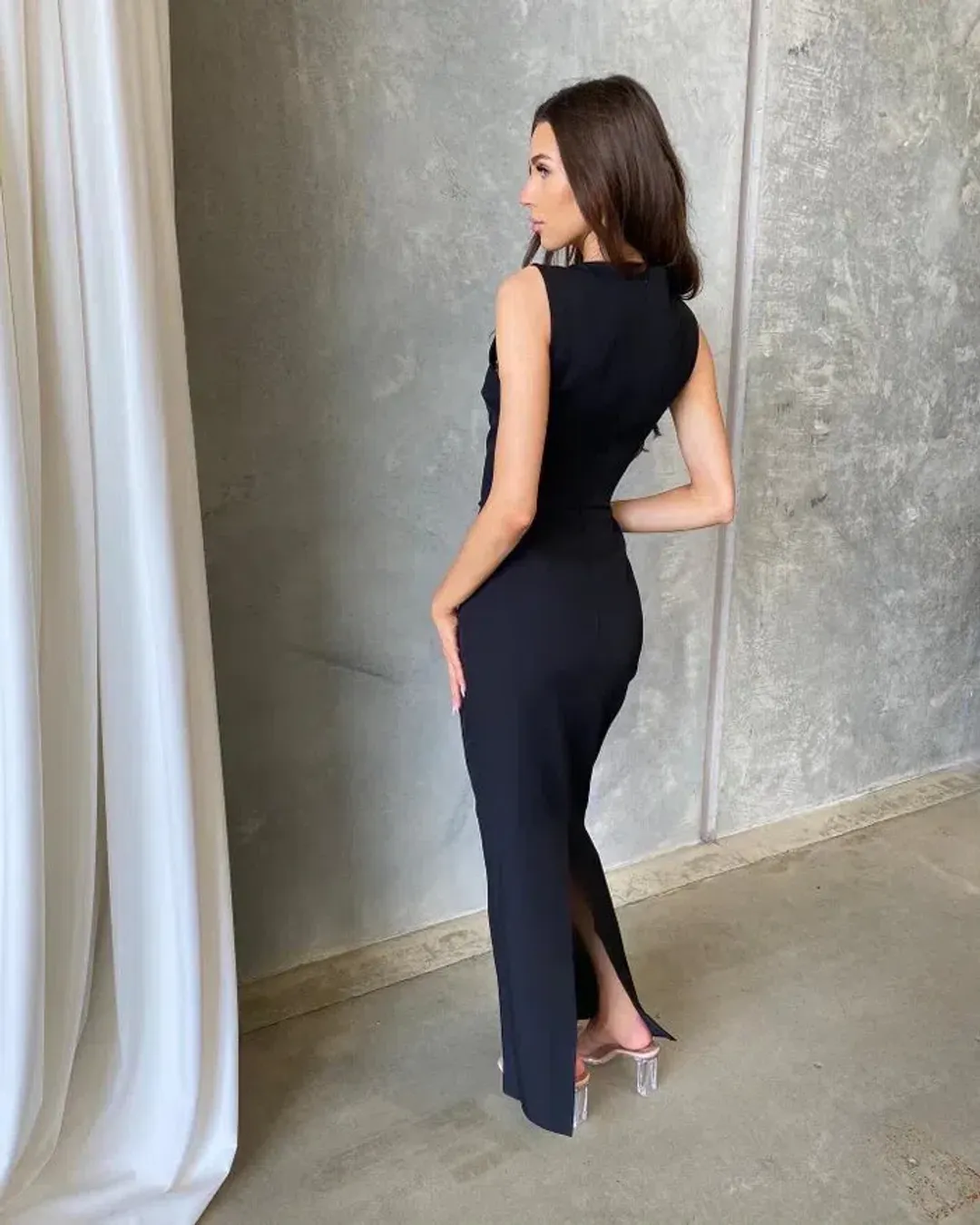 Bianca & Bridgett Valencia Dress Black Size 8 for rent on The Volte - main image