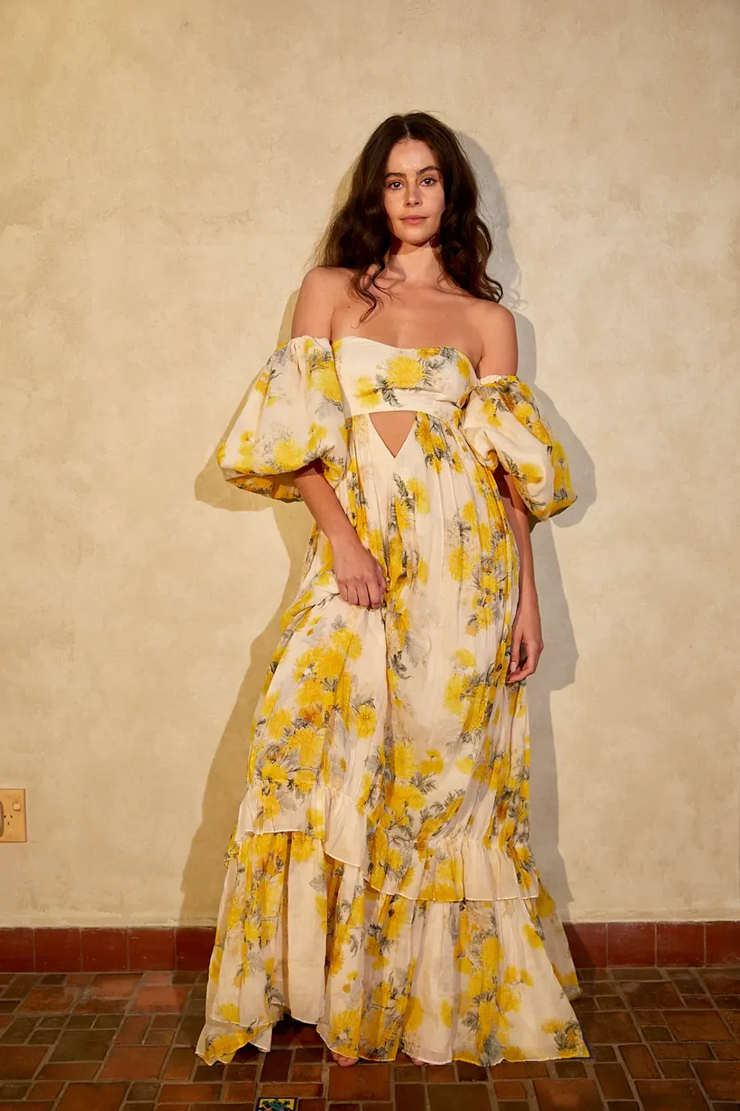 Rooh Collective Poppy Zephyr Maxi Dress Floral Size M / Au 10 for rent on The Volte - main image