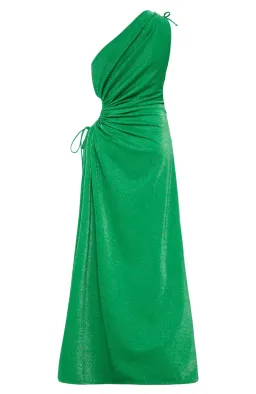 Sonya Moda Nour Maxi Dress Forest Green Shimmer Size 1/Au8 for rent on The Volte - image 4