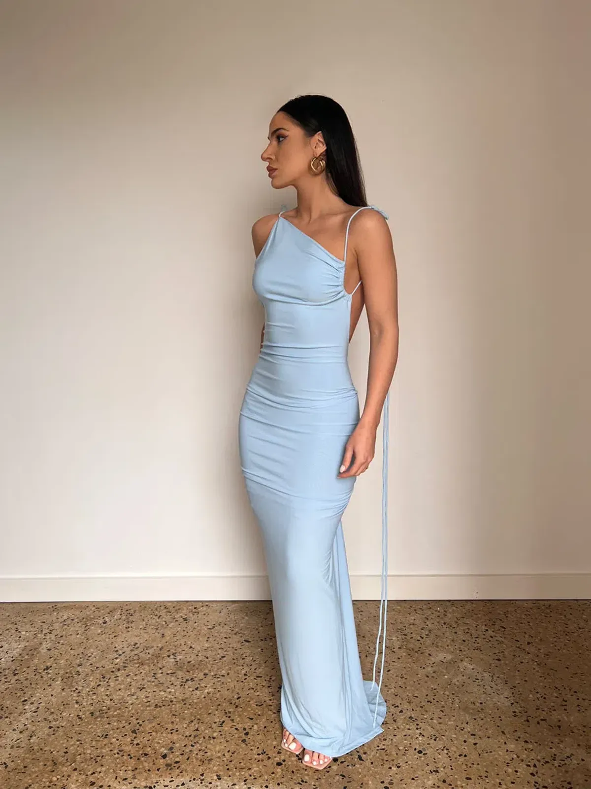 Melani the label Gia Gown Powder Blue Size Small/ Au 8 for rent on The Volte - main image