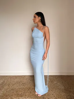 Melani the label Gia Gown Powder Blue Size Small/ Au 8 for rent on The Volte - image 1