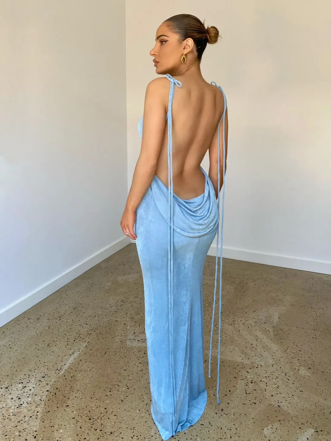 Melani the label Christine Gown in Powder Blue Size Small/ AU 8 for rent on The Volte - main image