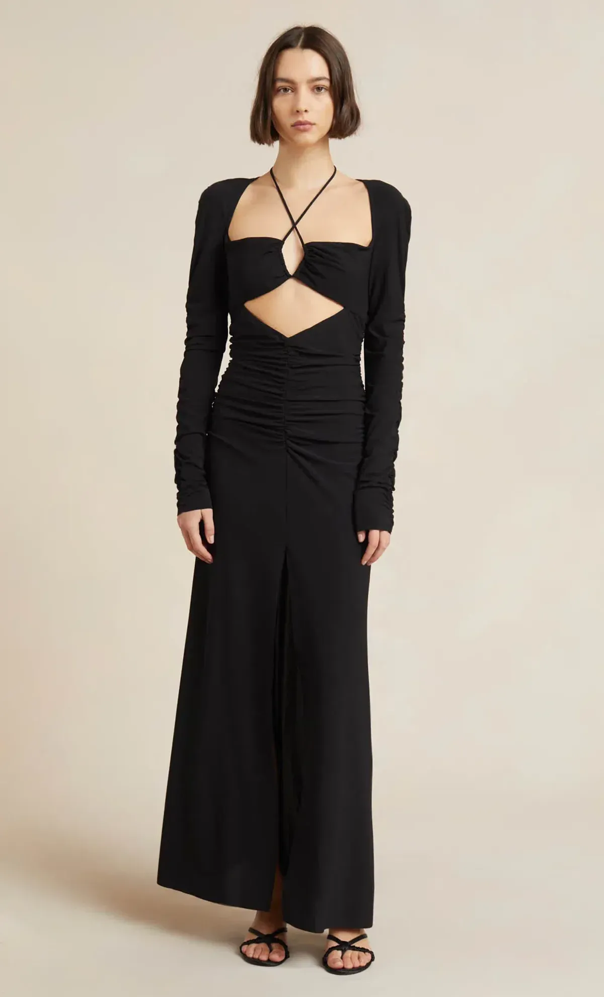 Bec & Bridge Adaline Long Sleeve Maxi Dress Black Size 8  for rent on The Volte - main image