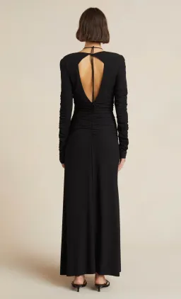 Bec & Bridge Adaline Long Sleeve Maxi Dress Black Size 8  for rent on The Volte - image 3