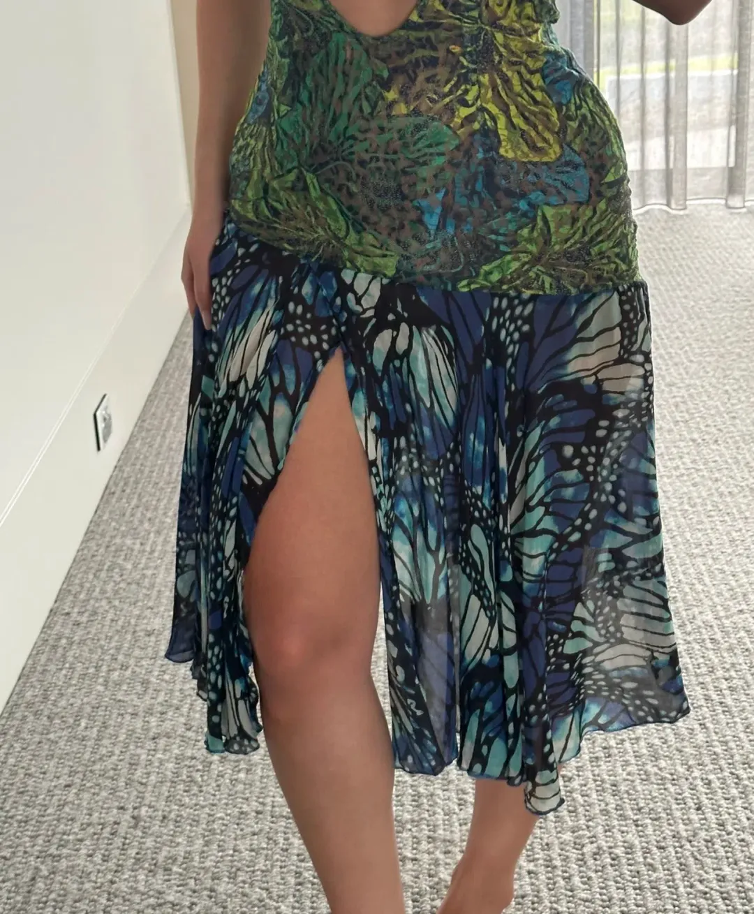 Kim Shui Lace Butterfly Dress Print Size 6  for rent on The Volte - main image