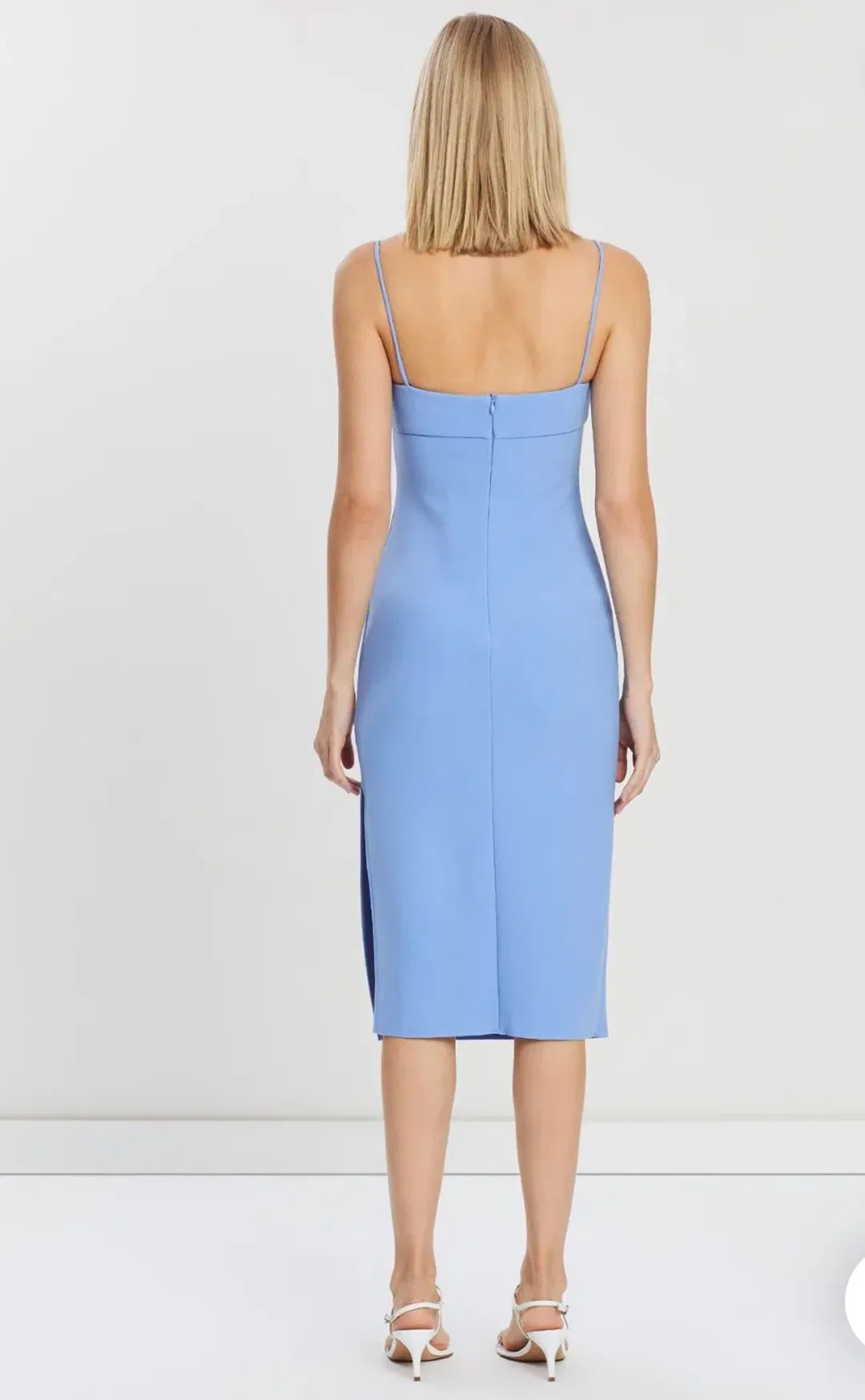 Bec & Bridge Karina Midi Dress Cornflower Blue Size 10 for rent on The Volte - main image
