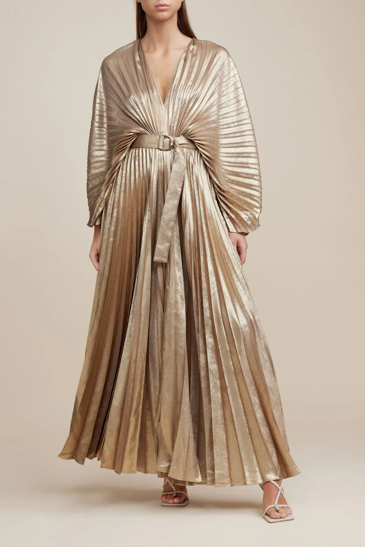 Acler Gold Westover Dress Golden Size 6 for rent on The Volte - main image