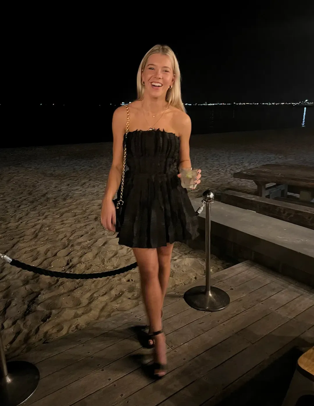 Aje The Hybrid Sleeveless Mini Dress Black Size 8 for rent on The Volte - main image